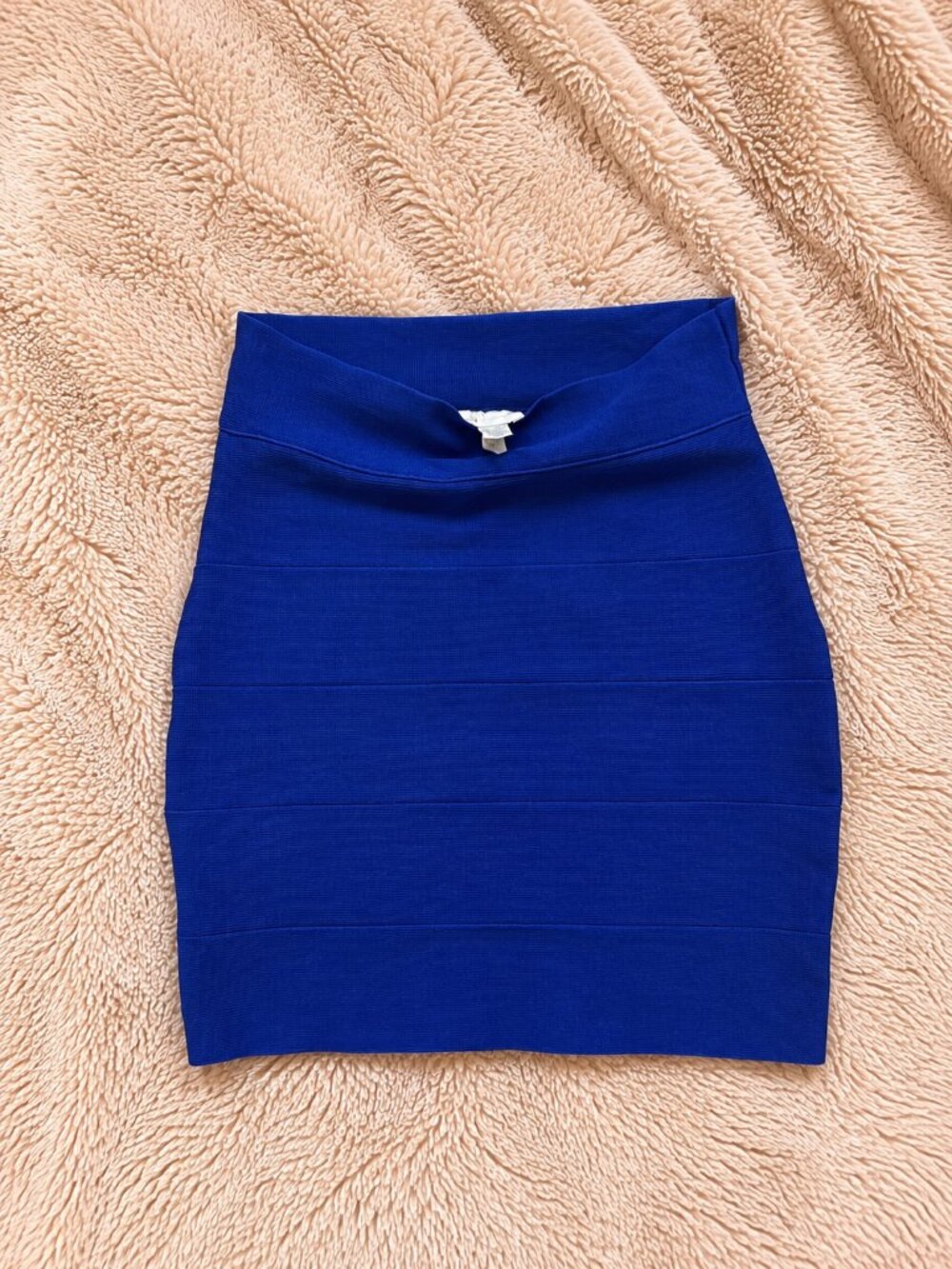 Vintage Dynamite Blue Wrap Mini Skirt